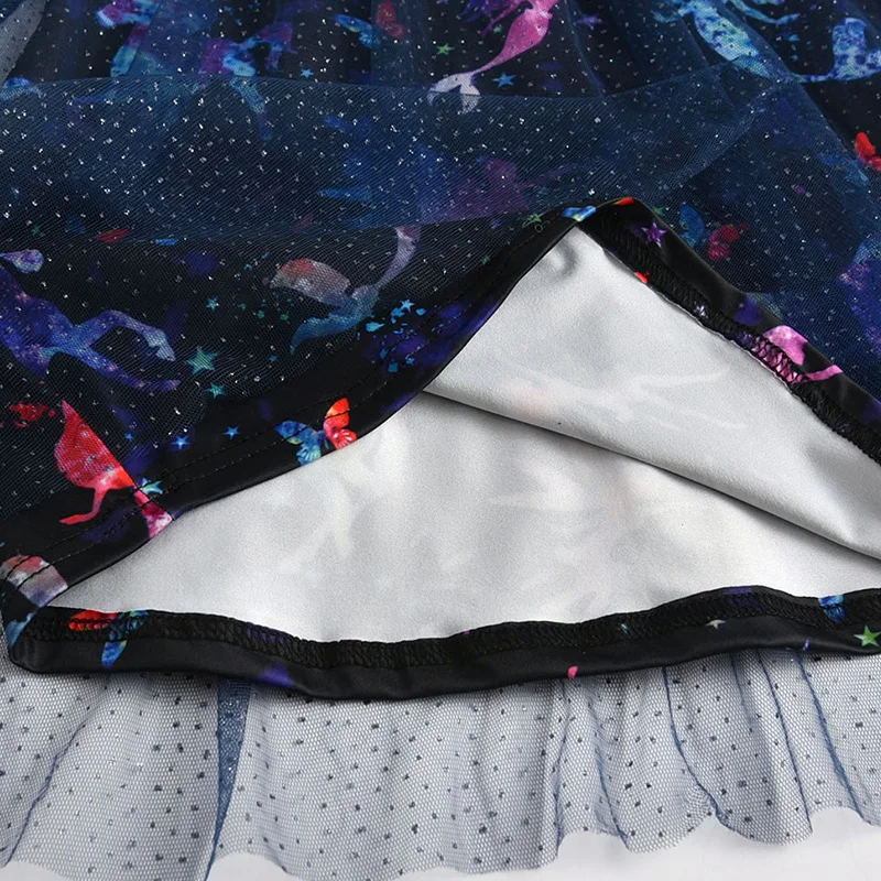 Платье Dxton для маленьких девочек летние платья с единорогом и бабочками костюм