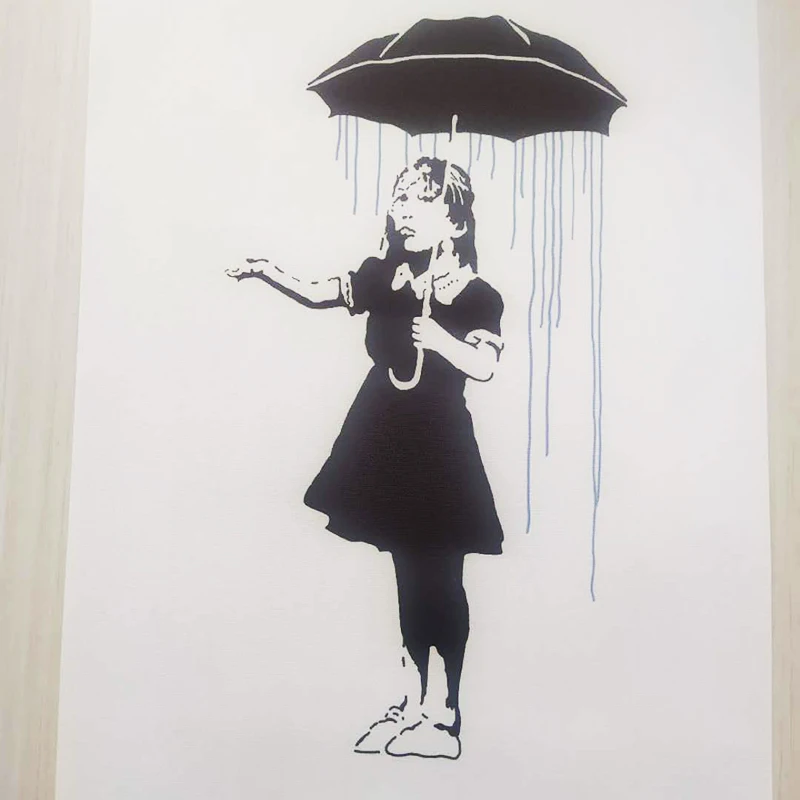 Граффити художник банки холст печать картины стены для домашнего декора Прямая