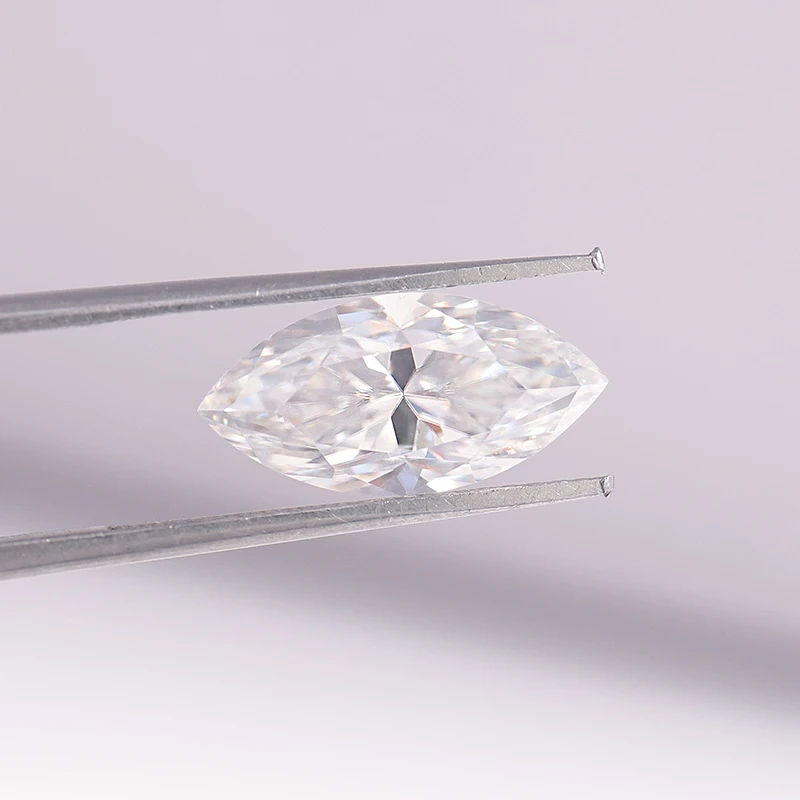 Включая сертификацию маркиза вырезанная лабораторная выращенная мусанит VVS 4 5x9