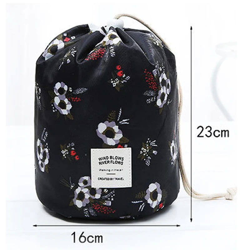 Круглая Водонепроницаемая косметичка DXH для макияжа органайзер туалетных