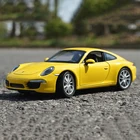 Модель спортивного автомобиля WELLY 1:24, Порше 911 Carrera S, модель автомобиля из сплава, литый под давлением металлический автомобиль, игрушка в подарок, коллекционный