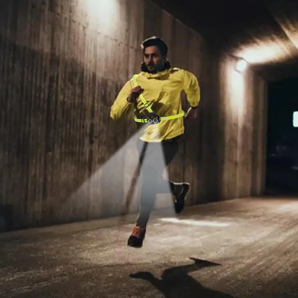 Ходовой светильник нагрудный с USB-зарядкой водонепроницаемый регулируемый