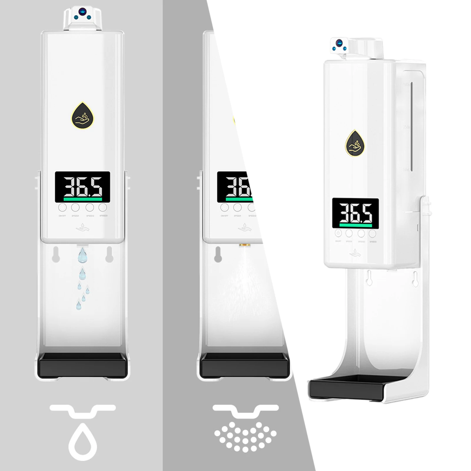 

Non-Contact Thermometer w/ Hand Soap Dispenser K10 PRO with Alarm for Office