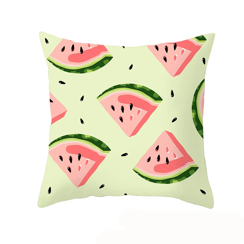 Чехол для подушки с принтом фруктов 18x18 дюймов 100% полиэстер 45x45 см | Дом и сад