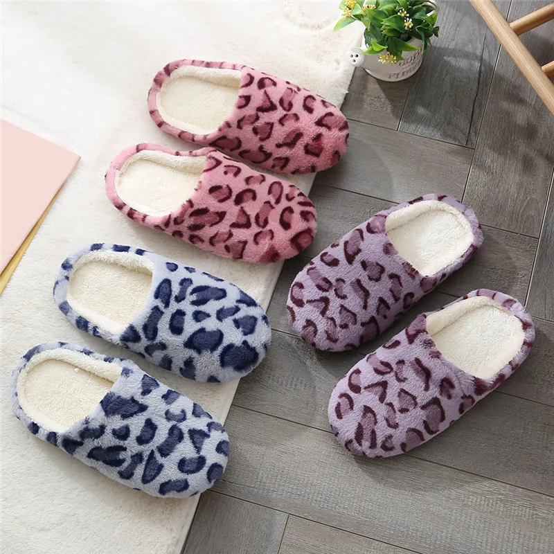 

Newest Real Rex Rabbit Fur Slippers Summer Vogue Leopard Slides Cozy Slip on Flats Fur Shoes