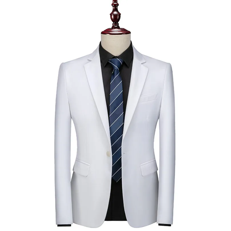 

Nice Vogue Pop Men's Casual Boutique Solid Color Suit Coat / Men's Slim Fit High Quality Business Groom Wedding Blazer Jacket