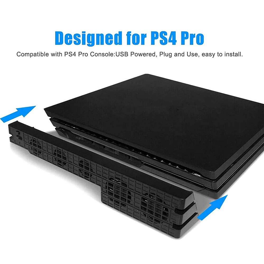 Вентилятор для PS4 Pro внешний охлаждающий USB-вентилятор с контролем температуры 5