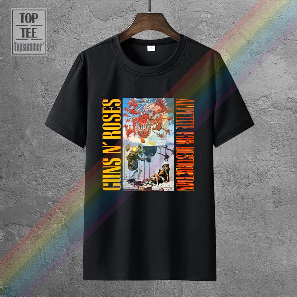 Рубашка Guns N Roses аппетит для разрушения Аксель Роза черная редкая футболка |