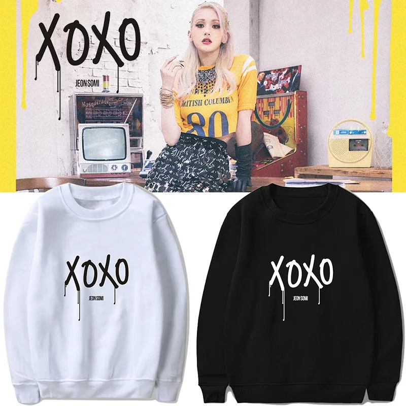 

Новое поступление, свитшоты Somi xoxo для мужчин и женщин, пуловер с принтом, Модный пуловер Harajuku Tracksui, одежда