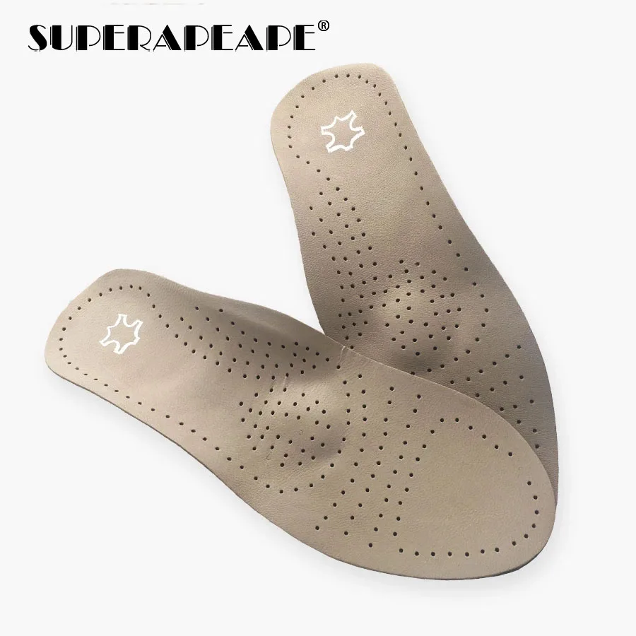 Unisex Orthotics Shoes Insoles Flat Foot High Arch Support 2.8-3cm Orthopedic Pad Cushion For OX Leg Health Care