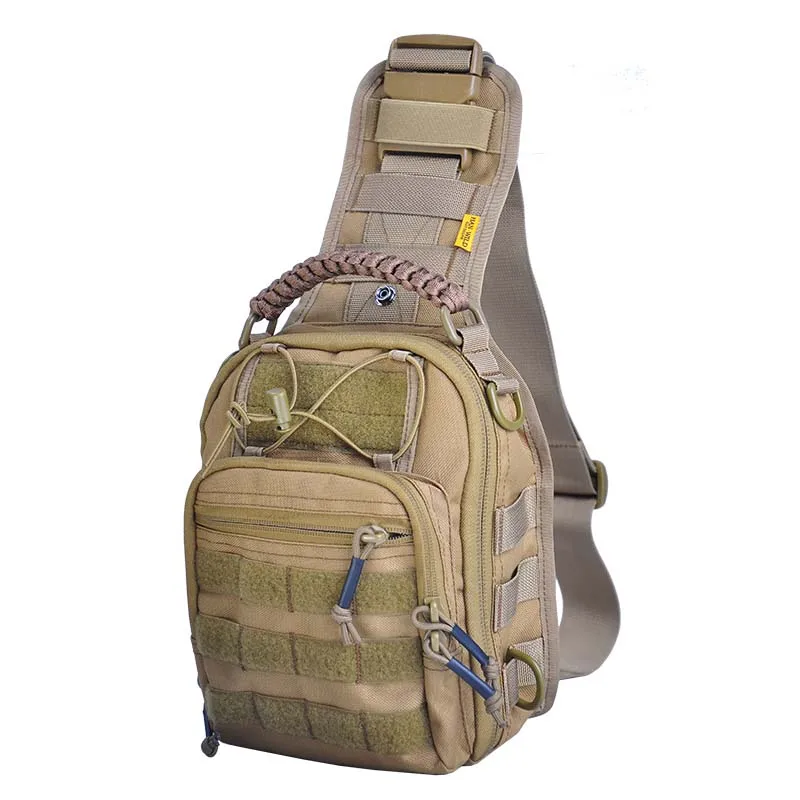Военная Тактическая нагрудная сумка 1050D, камуфляжная сумка на ремне для походов, рюкзак для кемпинга, сумка через плечо для охоты и отдыха на... от AliExpress RU&CIS NEW