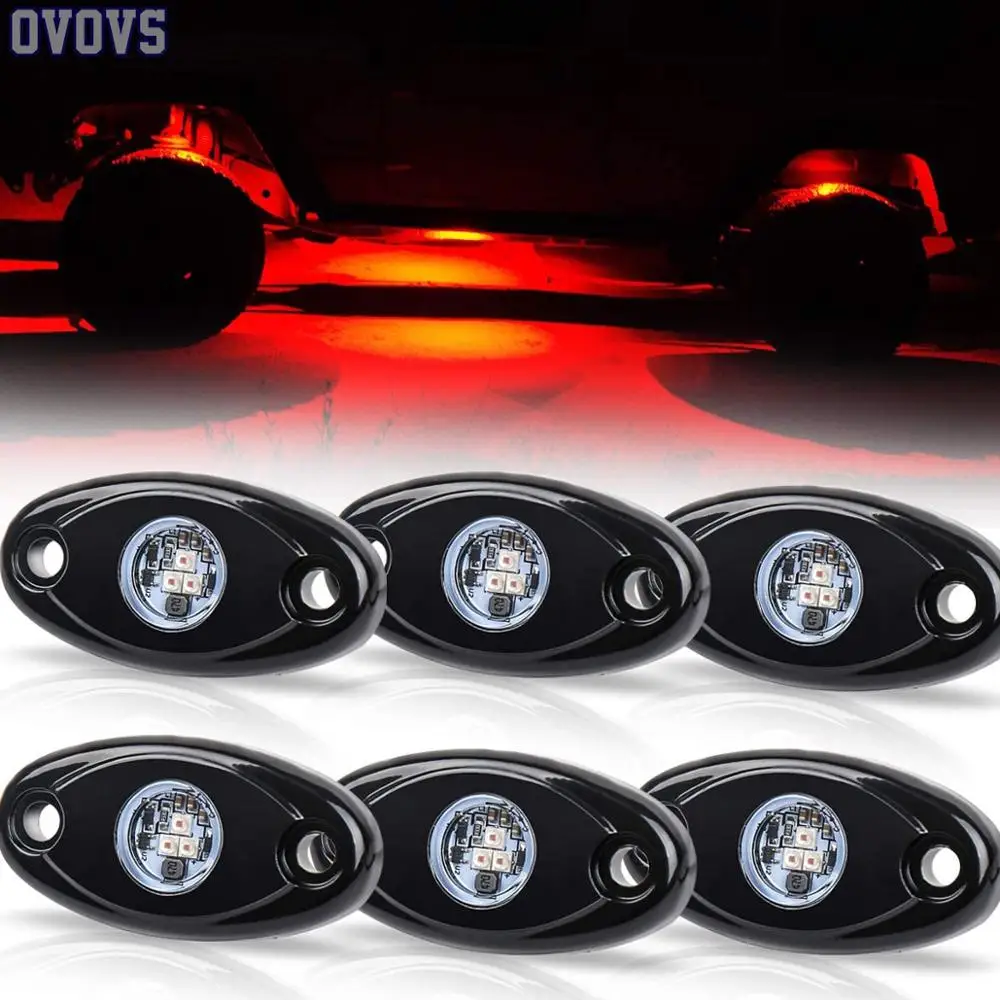 Красный рок светильник s 2 дюйма светодиодный неоновый с нижним светом для