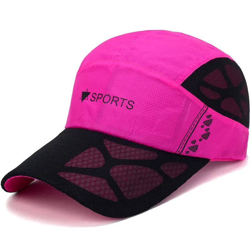 

Summer Men Mesh Cap Cycling Running Cap Baseball Tennis Hat Breathable Quick Dry Hat Bone Snapback Women Climbing Running Sport