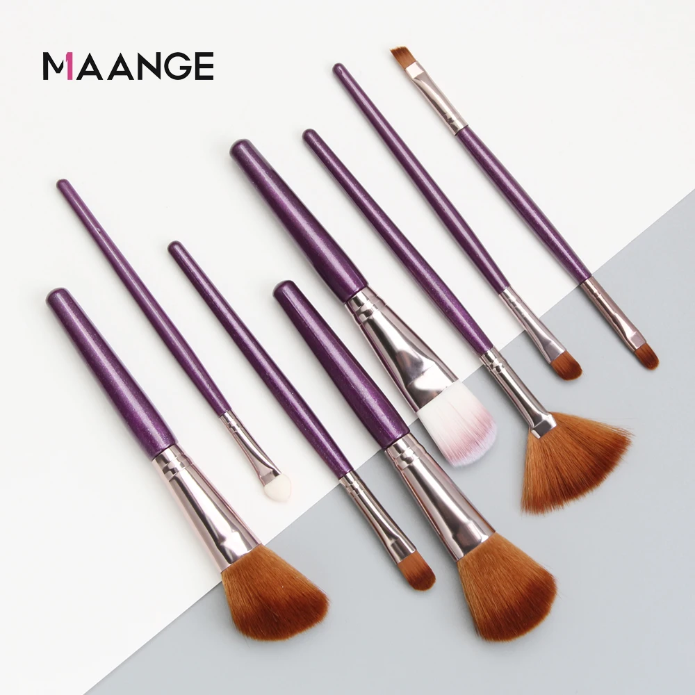 

MAANGE 18 Pcs Professional Makeup Brushes Set Tool Cosmetic Powder Eyeshadow Eyebrow Foundation Blush Blending Make Up Brush Hot