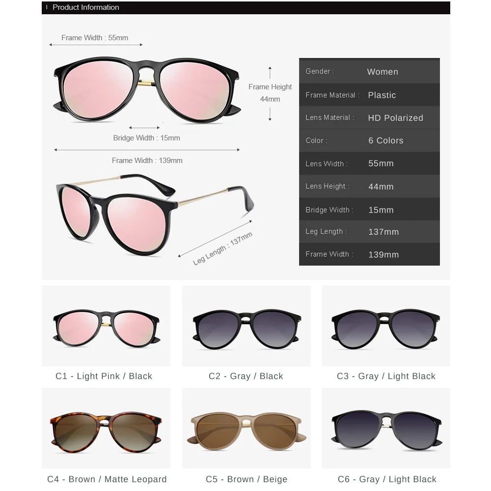 Поляризованные солнцезащитные очки для мужчин и женщин Винтажные