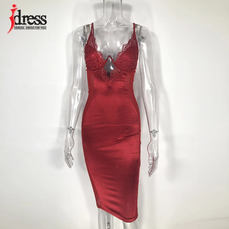 Сексуальные женские элегантные Клубные платья IDress халаты женская сексуальная