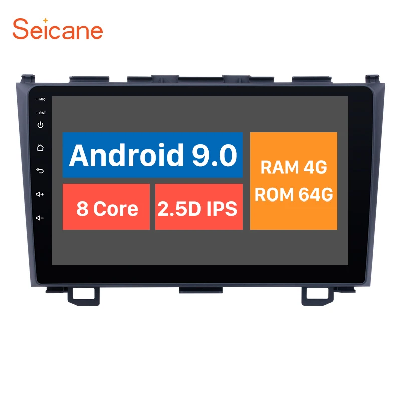 Мультимедийный плеер Seicane 9 дюймов 1DIN Android 10 0 для Honda CRV 2006 2007 2008 2009 -2011 с Bluetooth |