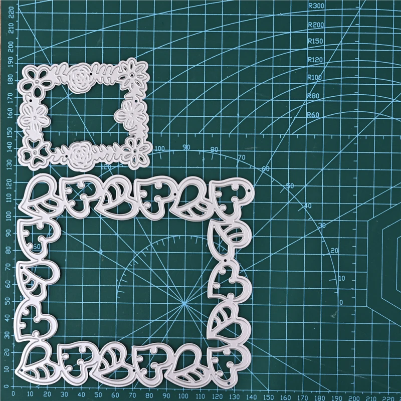 DiyArts 2 шт. сердце Рамка умирает Скрапбукинг пресс-формы лезвия удар Трафареты