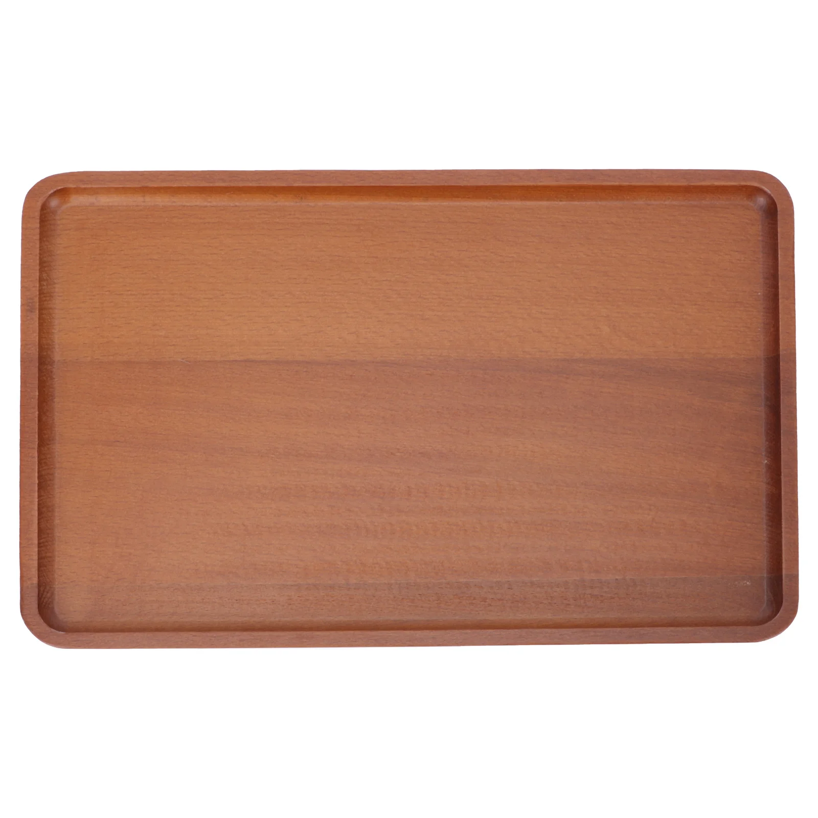 

1Pc Fruit Tray Useful Wood Dried Fruit Plate Snack Plate (Light Brown)