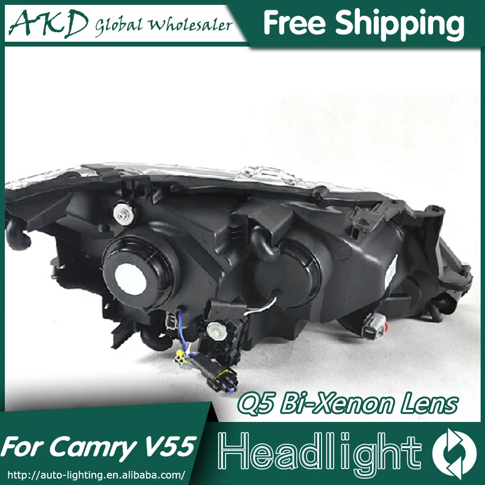 AKD автомобильный Стайлинг для Toyota Camry V55 фары 2015 новые светодиодная фара дальнего
