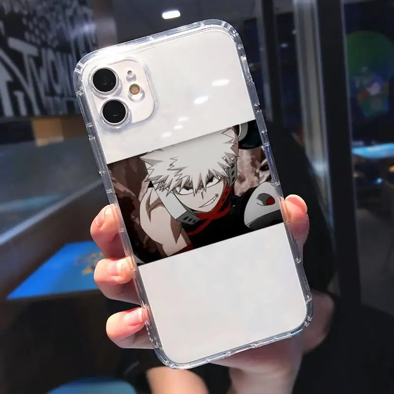 

My Hero Academia Japanese Anime Art Phone Case Transparent soft For iphone 5 5s 5c se 6 6s 7 8 11 12 plus mini x xs xr pro max