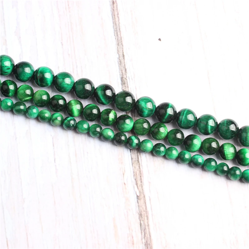 

Green tiger Natural Stone Beads For Jewelry Making Diy Bracelet Necklace 4/6/8/10/12 mm Wholesale Strand