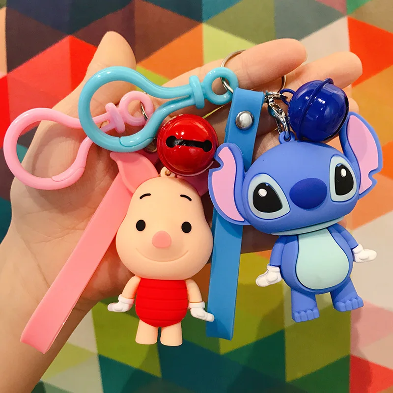 Брелок Микки Disney Маус милый мультяшный брелок Дональд Дак Пух медведь кукла на