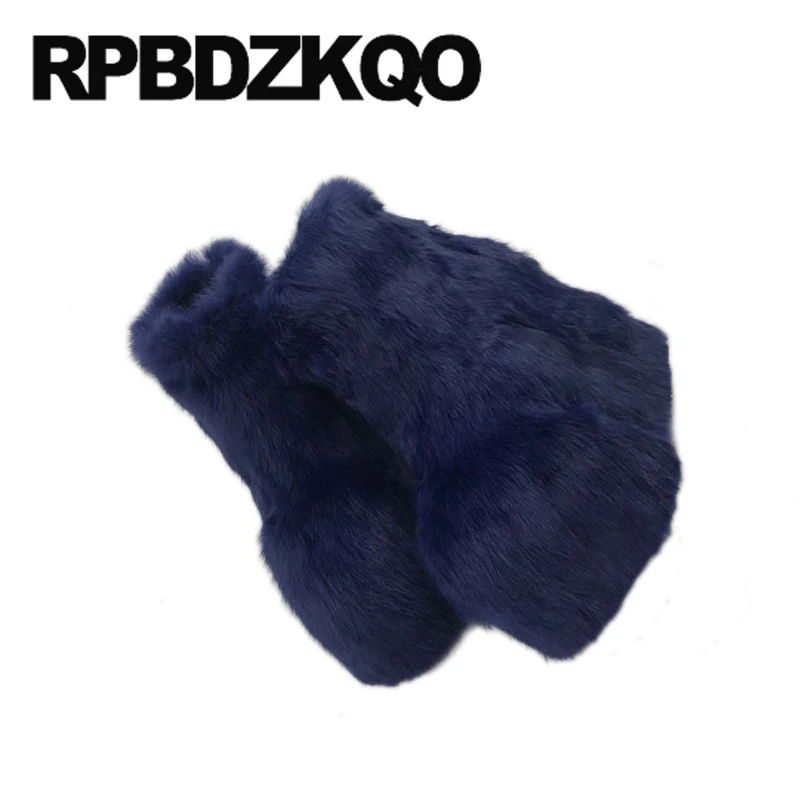 Red Extreme Real Fur Navy Blue Booties 9 Furry Exotic Dancer Fetish Shoes Handmade High Heel White Platform Boots Wedge Sexy | Обувь