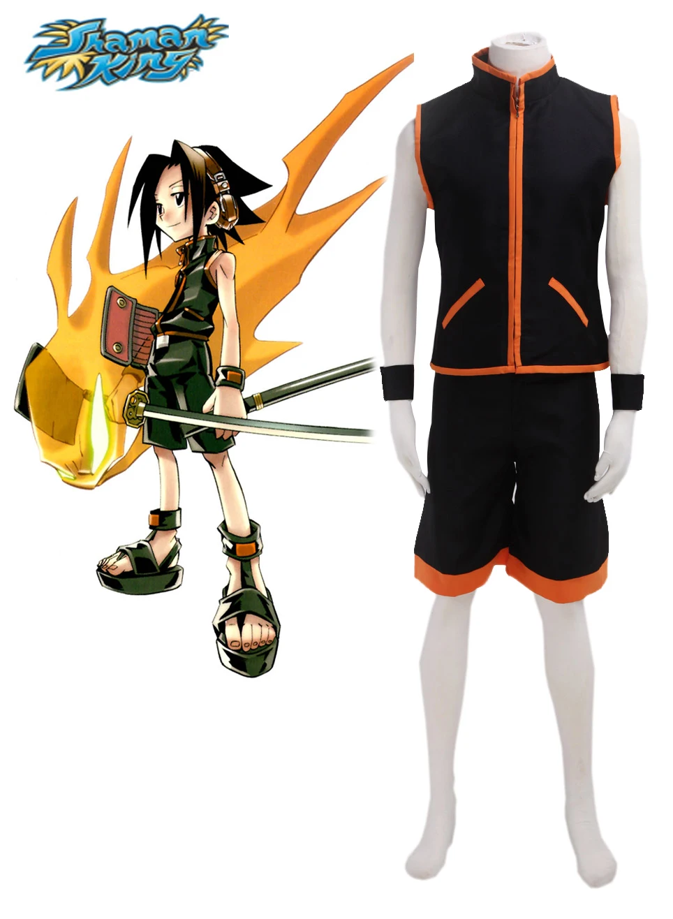 

Костюм для косплея Shaman King Yoh Asakura
