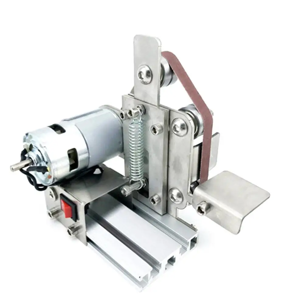 Миниатюрный Мини-ленточный станок Сумерки Diy полировальный шлифовальный