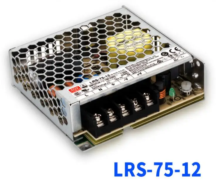 MEAN WELL LRS-75 5 В 12 15 24 36 48 75 Вт оригинал высокая мощность и эффективность один выход