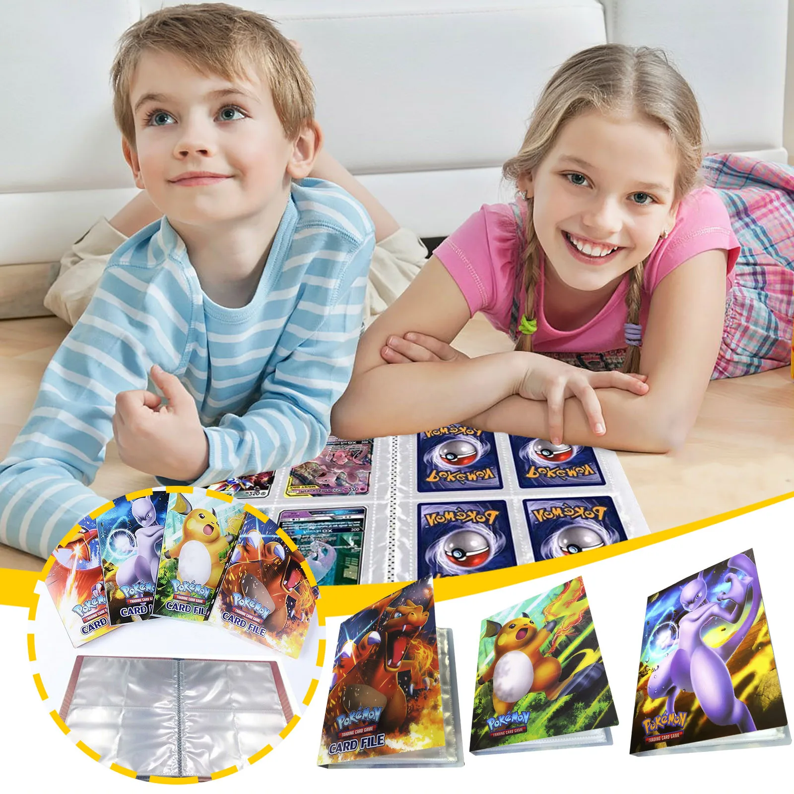 

9 Pocket Album 240 Card Holder Binder Cartoon Anime Map Playing Game Pokmon Book Folder Loaded List Collection Kids Toy