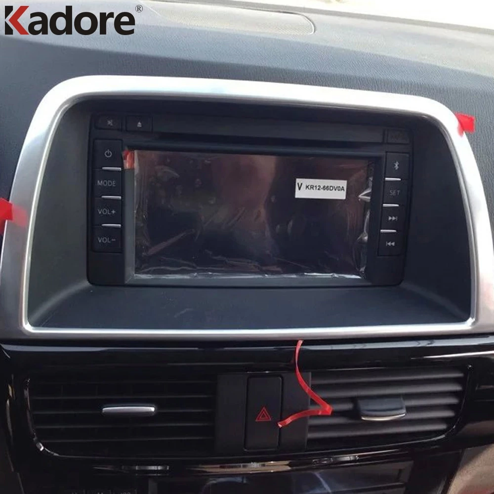 Матовый чехол для панели управления центром Mazda CX5 2012 2013 2014 2015 2016 отделка салона