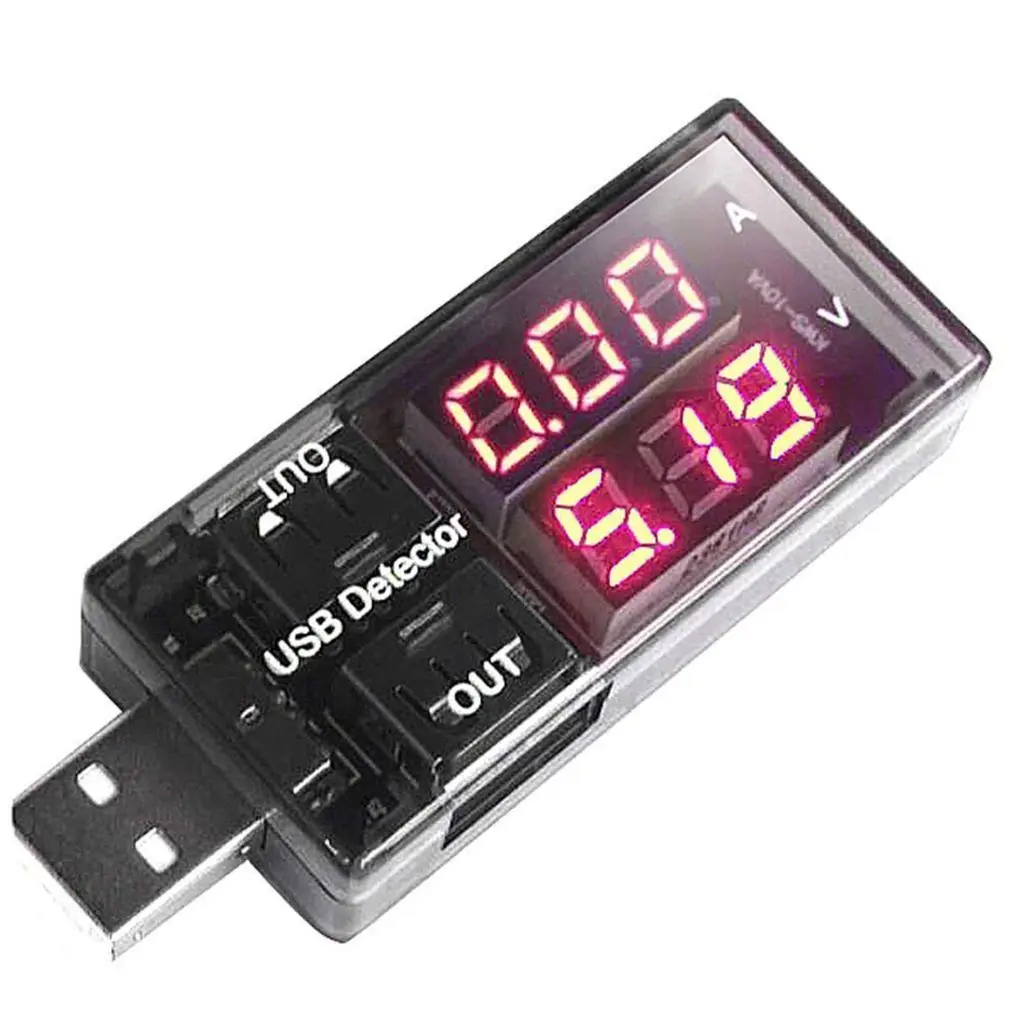 Красный синий дисплей двойной USB-тестер напряжения тока зарядный детектор тестер