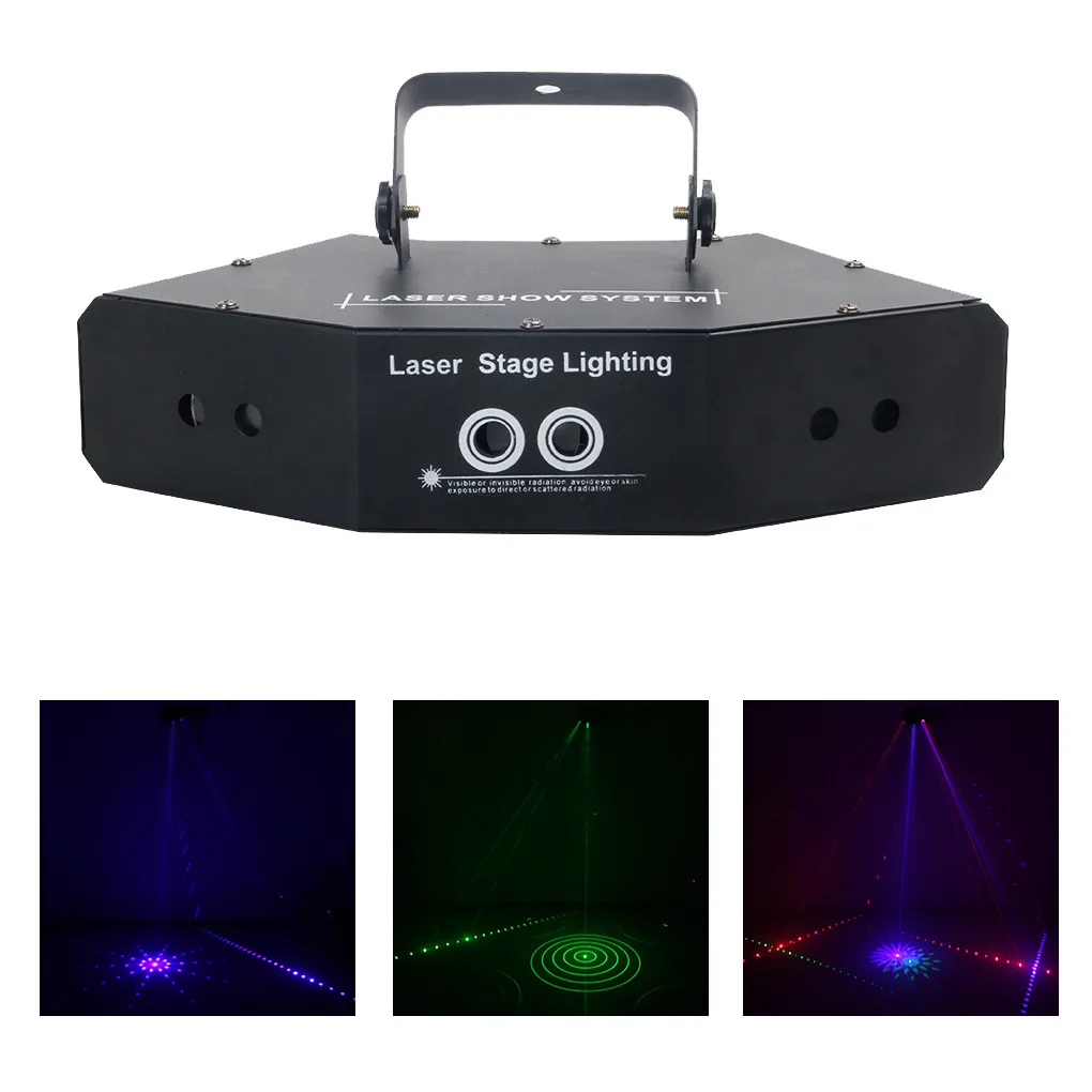 AUCD 6 Глаз DMX RGB 24 Gobos лазерное сценическое освещение праздничный DJ диско