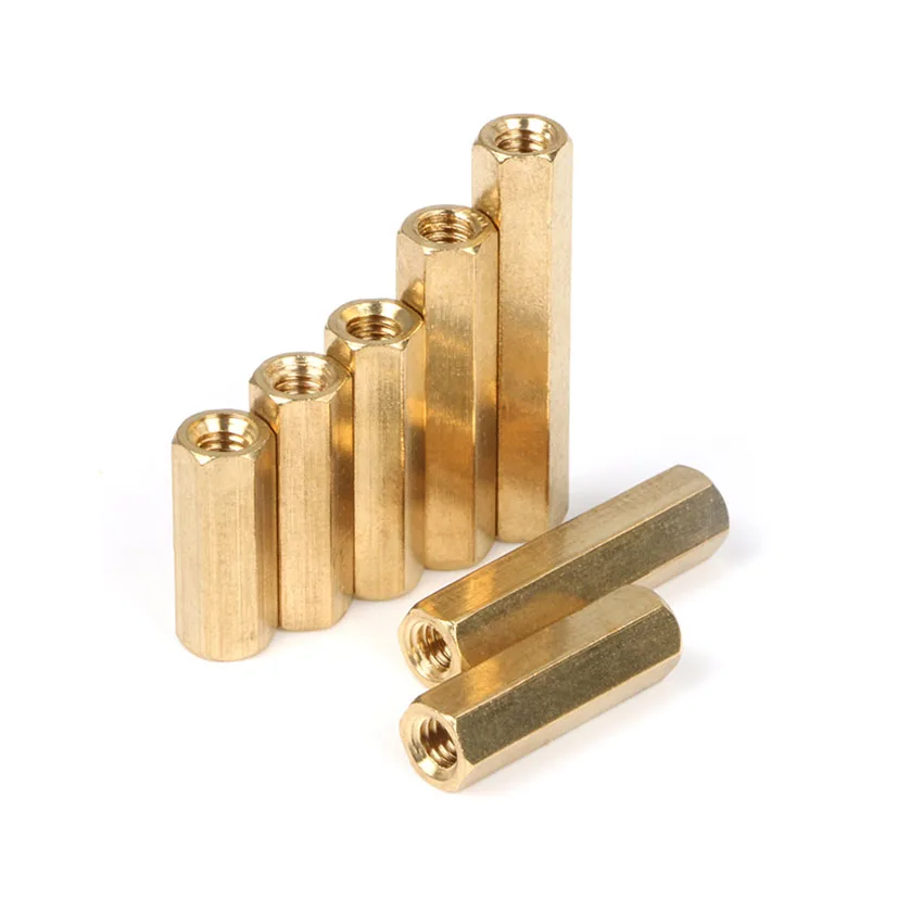 

M3 M4 Hex Hexagonal Pillar Standoff Spacer Support Brass Female Bolt Double Pass Brass Hex Male Female Standoff Pillar