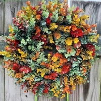 new artificial plant garland plant home decoration fake flower door hanging photography props color eucalyptus leaf garland