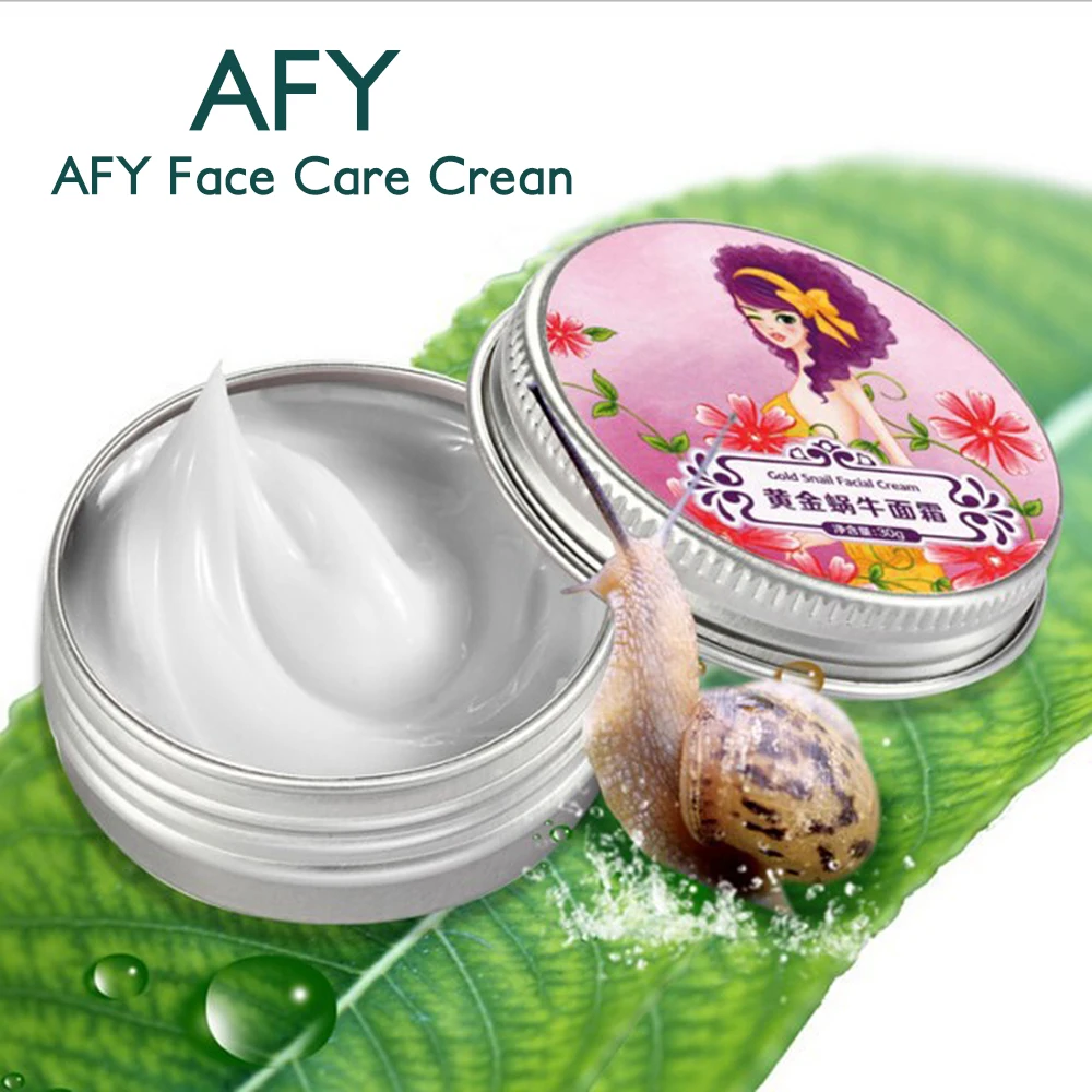 Золотая Улитка AFY увлажняющий крем для лица отбеливающий Антивозрастной дневной