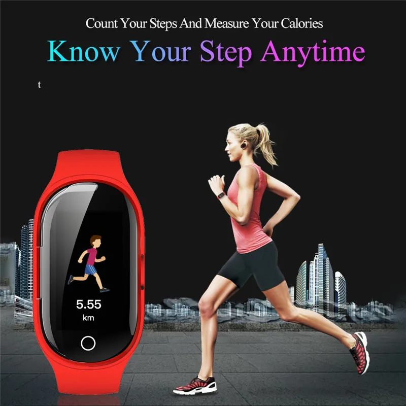 Умные часы M1 Pro с пульсометром Bluetooth наушники фитнес трекер измерением кровяного