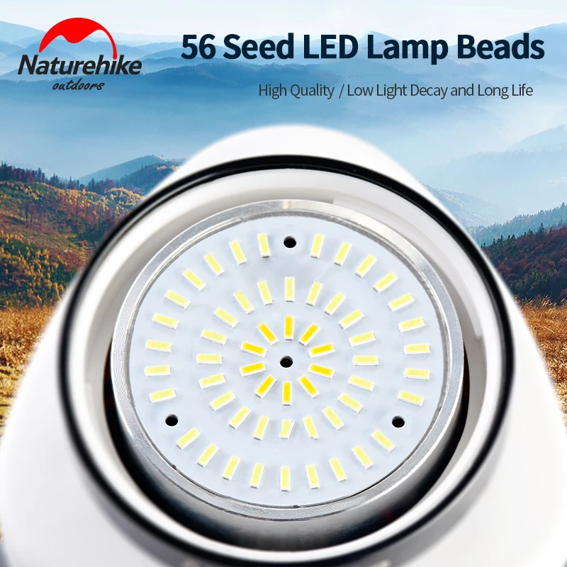 Naturehike Hanging USB Rechargeable Camping Tent Light LED Adjustable Camp NH19Y002-B | Спорт и развлечения