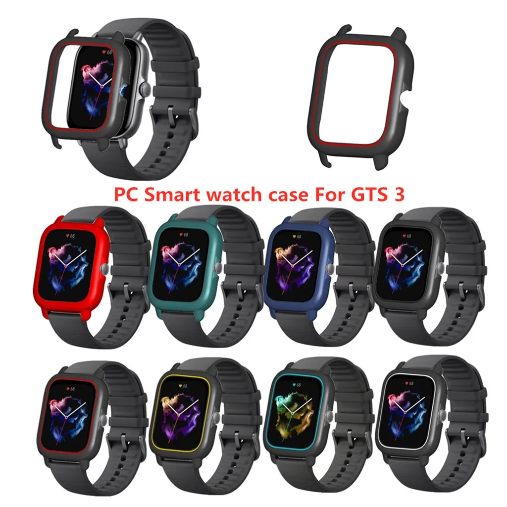 

Suitable for Huami-Amazfit GTS 3 Case Durable Screen Protector Shockproof Wear Resist Shell Smart Watch Protective Cover