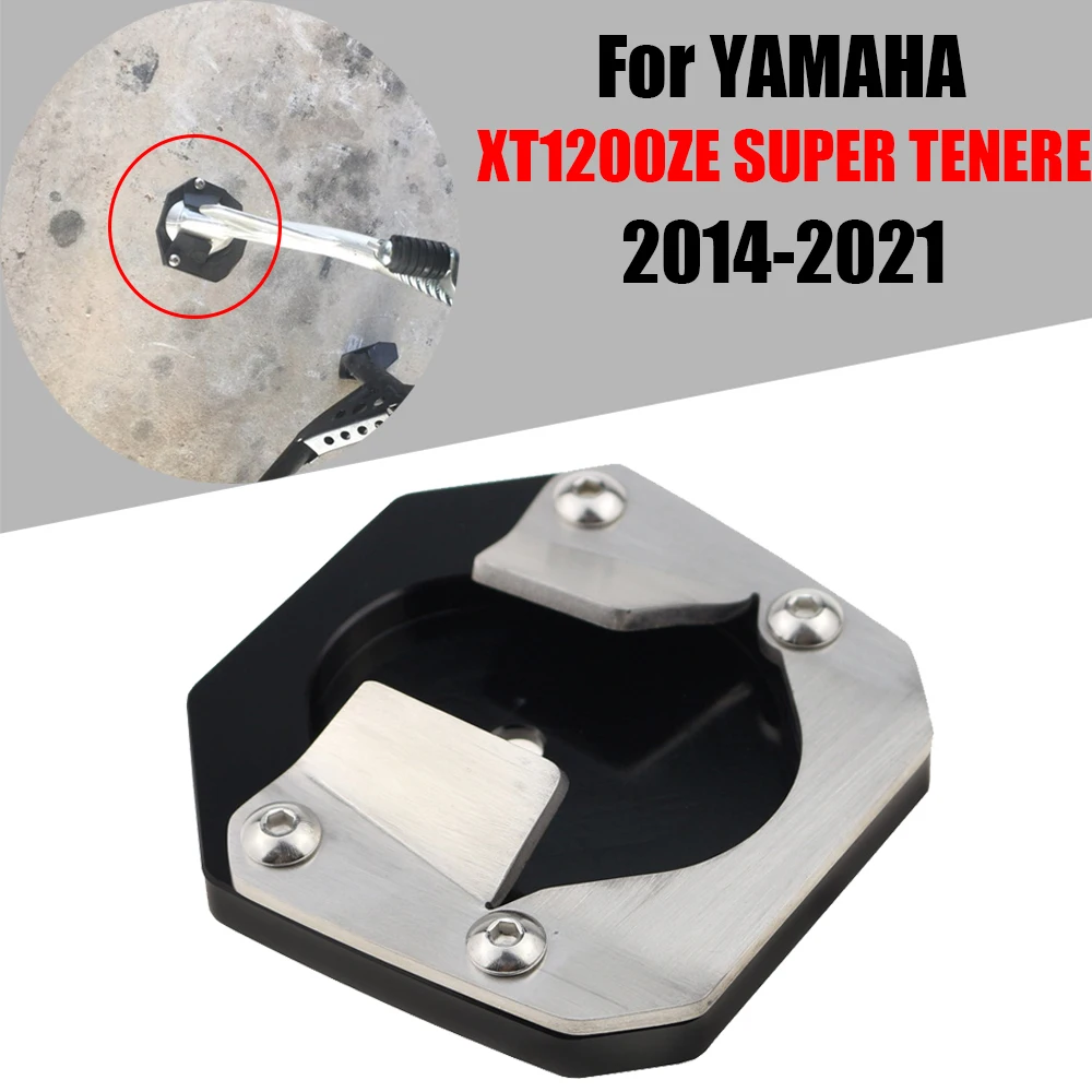 

For YAMAHA XT 1200 ZE XT1200ZE SUPER TENERE 2014-2021 Motorcycle Accessories Kickstand Sidestand Stand Extension Enlarger Pad
