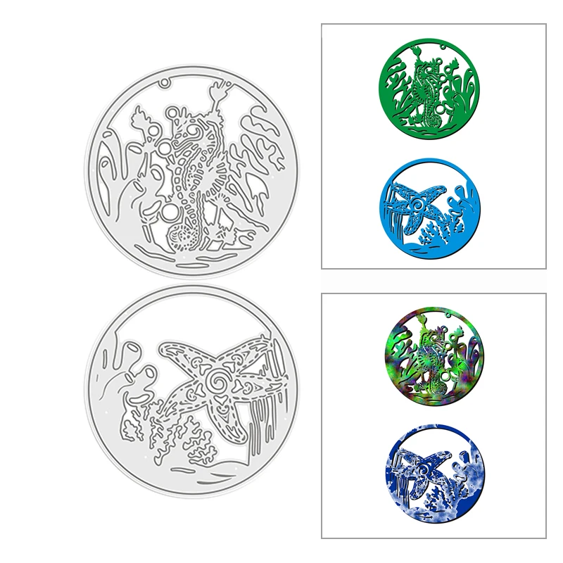 

New Hippocampus Starfish DIY Craft Mold 2021 Metal Cutting Dies for Scrapbooking and Card Making Album Decor Embossing No Stamps