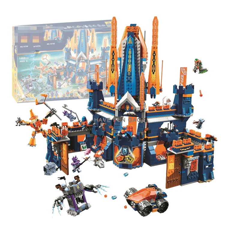 

1468pcs Nexoe Knights Element Knights Knighton Castle Building Blocks Nexus 70357 Educational Bricks Toys for Children Gift