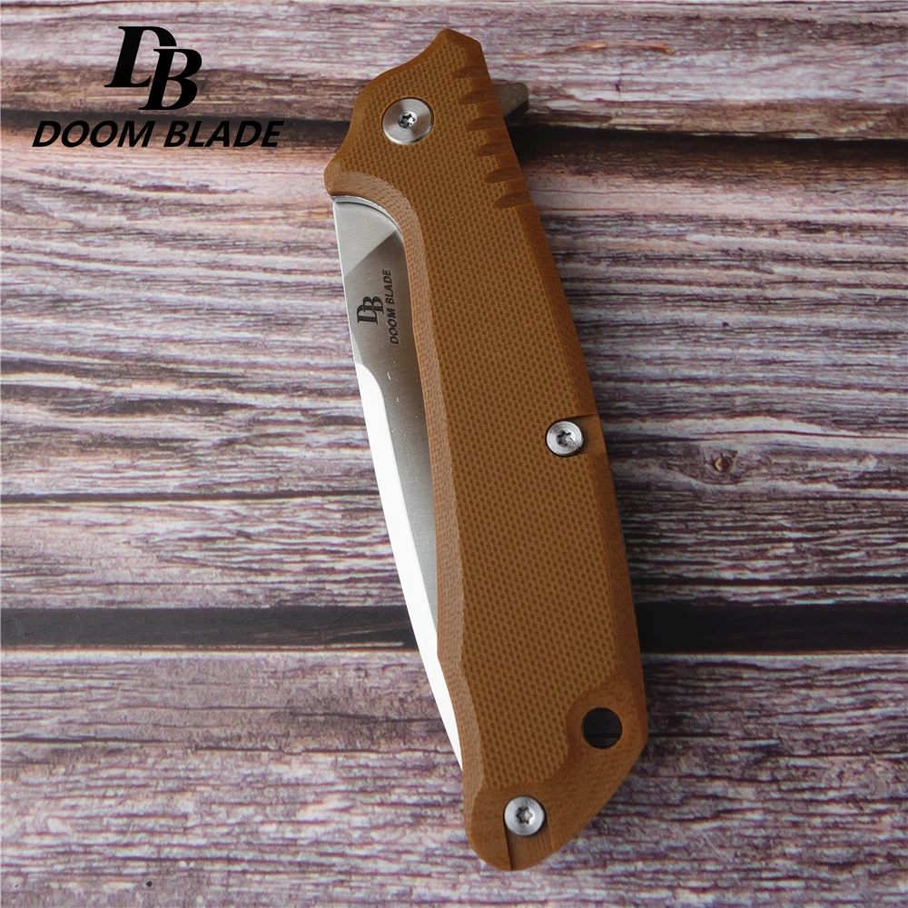 Ножи 7 9 дюйма FH11 60 61HRC нож с шарикоподшипником лезвие D2 Ручка G10 складной для