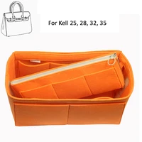 for kel l y 25 28 32 35basic style bag and purse organizer wdetachable zip pocket 3mm premium felt handmade20 colors