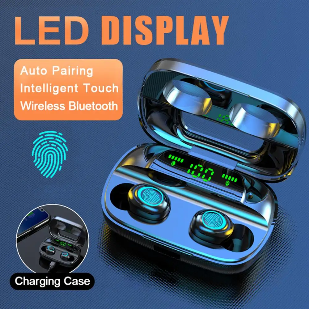 

3500mAh Bluetooth 5.0 Wireless Headphones Earphones Earbuds Touch Control Sport Noise Cancel In Ear Headphones with Microphone