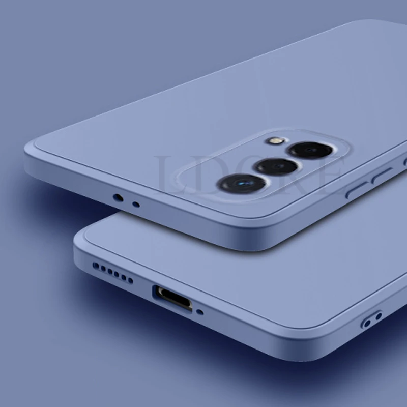Funda cuadrada de silicona l&iacute;quida para Realme GT Master Edition, cubierta para Realme GT Neo2 2T C25 C25S C21Y C21-4