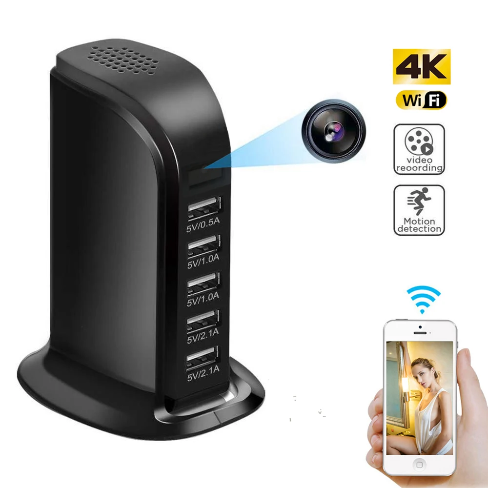 Мини камера видеонаблюдения 4K Wi Fi HD 1080P|Компактные видеокамеры| |