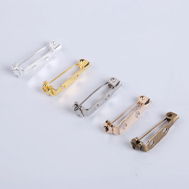 20 шт./лот брошь ручной работы основа держатель для значка на спинку бара булавки